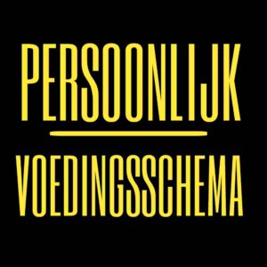 Persoonlijk voedingsschema